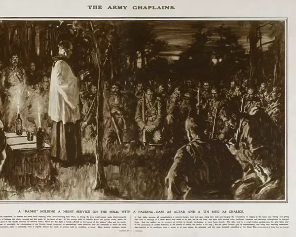 Army Chaplain in Great War Deeds, WW1
