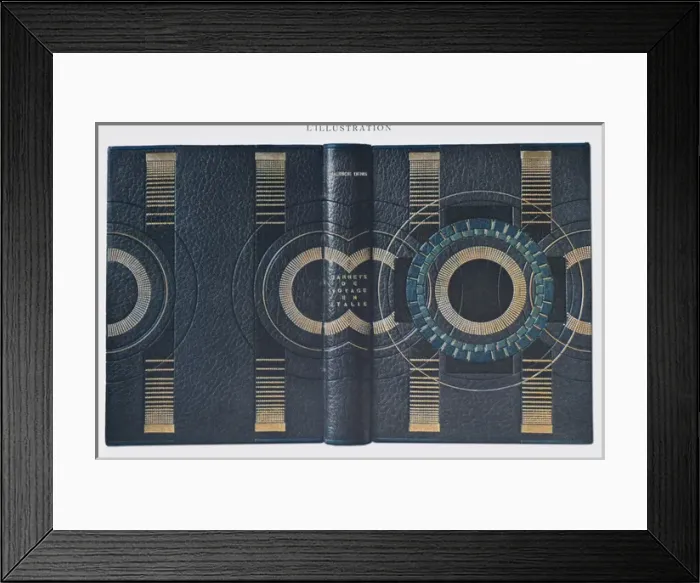 Framed Print : Book cover design, Carnets de Voyage en Italie Framed Print : Book cover design, Carnets de Voyage en Italie