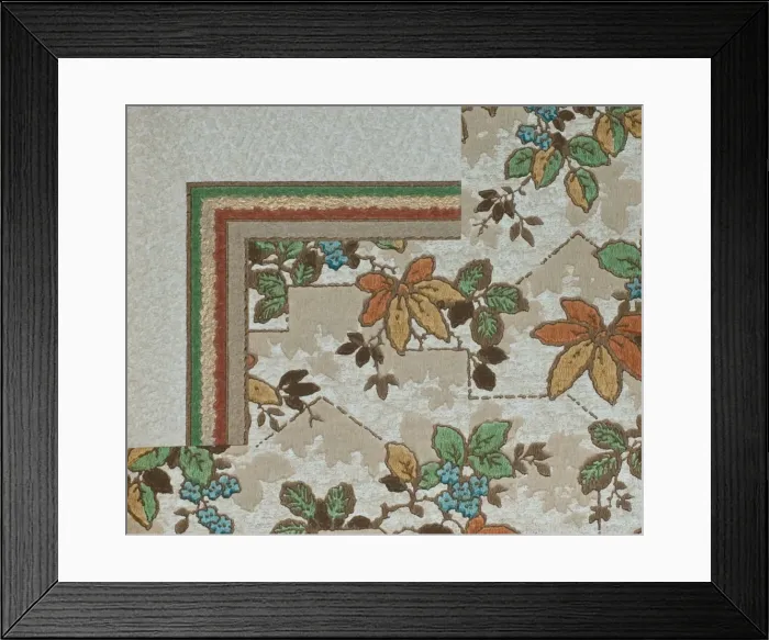 Framed Print : Corner design, SMB wallpaper sample book Framed Print : Corner design, SMB wallpaper sample book
