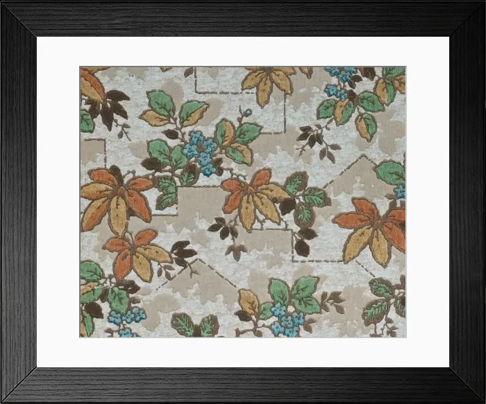 Framed Print : Design in SMB wallpaper sample book Framed Print : Design in SMB wallpaper sample book