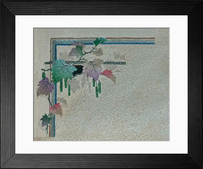Framed Print : Corner design, SMB wallpaper sample book Framed Print : Corner design, SMB wallpaper sample book