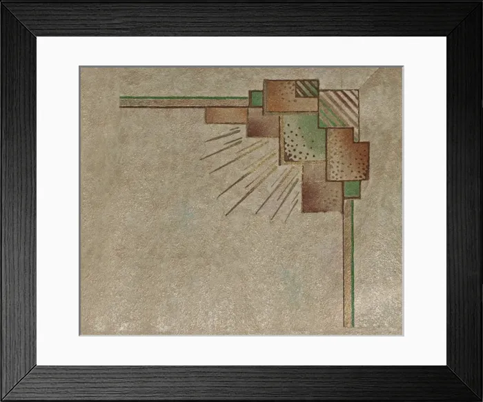 Framed Print : Corner design, SMB wallpaper sample book Framed Print : Corner design, SMB wallpaper sample book