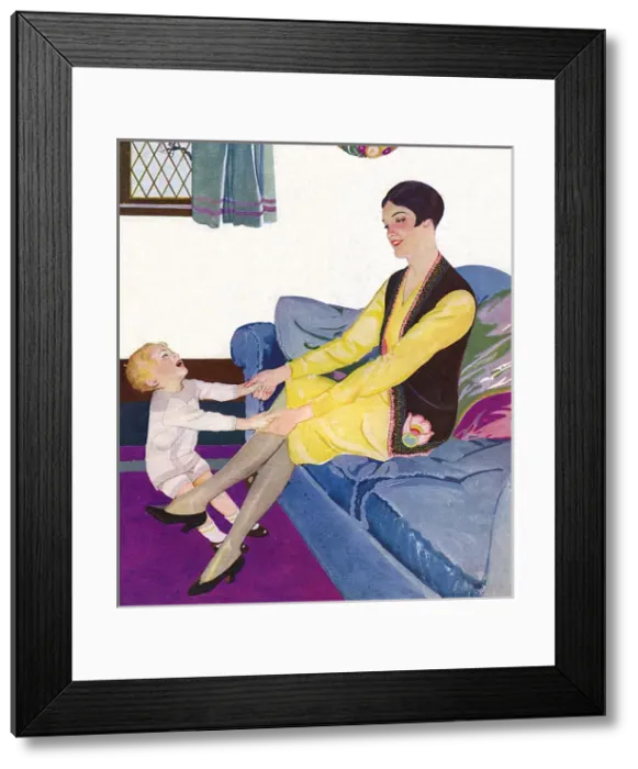 Framed Print : Mother and child, 1928 Framed Print : Mother and child, 1928