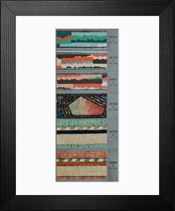 Framed Print : Border designs, SMB wallpaper sample book Framed Print : Border designs, SMB wallpaper sample book
