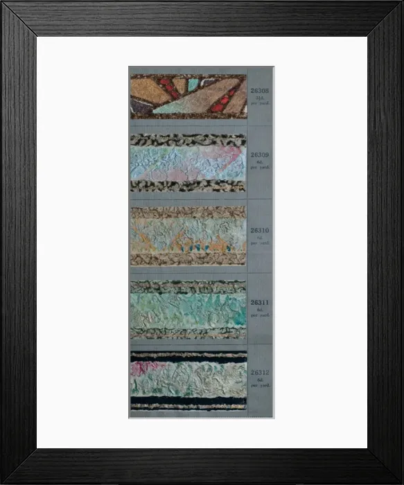 Framed Print : Border designs, SMB wallpaper sample book Framed Print : Border designs, SMB wallpaper sample book
