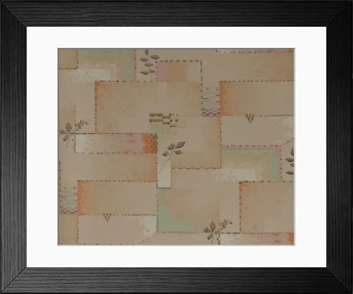 Framed Print : Design in SMB wallpaper sample book Framed Print : Design in SMB wallpaper sample book