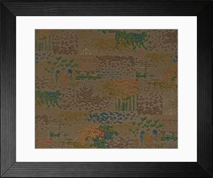 Framed Print : Mottled design in SMB wallpaper sample book Framed Print : Mottled design in SMB wallpaper sample book