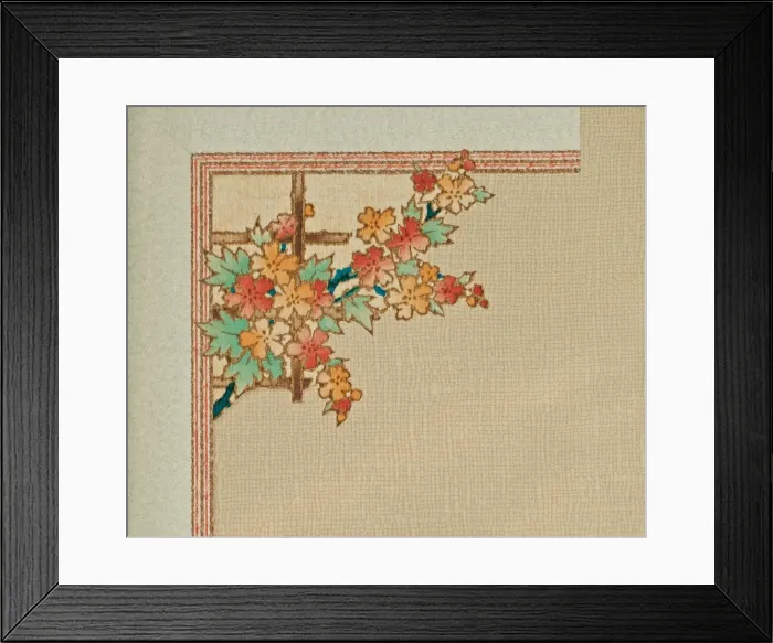 Framed Print : Corner design, SMB wallpaper sample book Framed Print : Corner design, SMB wallpaper sample book