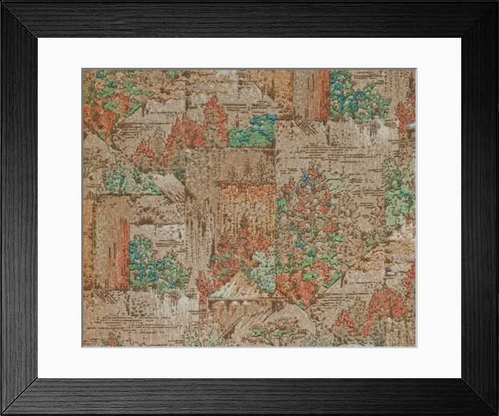 Framed Print : Mottled design in SMB wallpaper sample book Framed Print : Mottled design in SMB wallpaper sample book