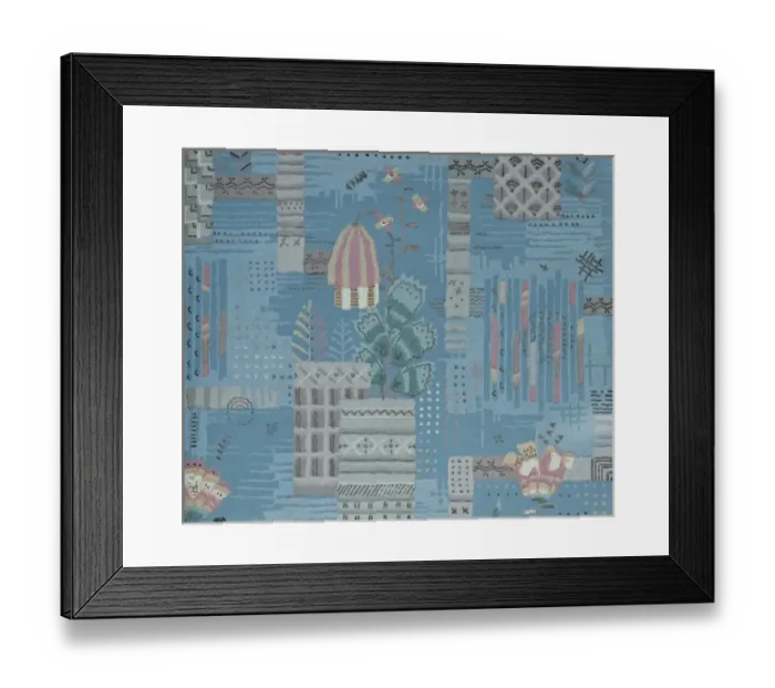 Framed Print : Design in SMB wallpaper sample book Framed Print : Design in SMB wallpaper sample book