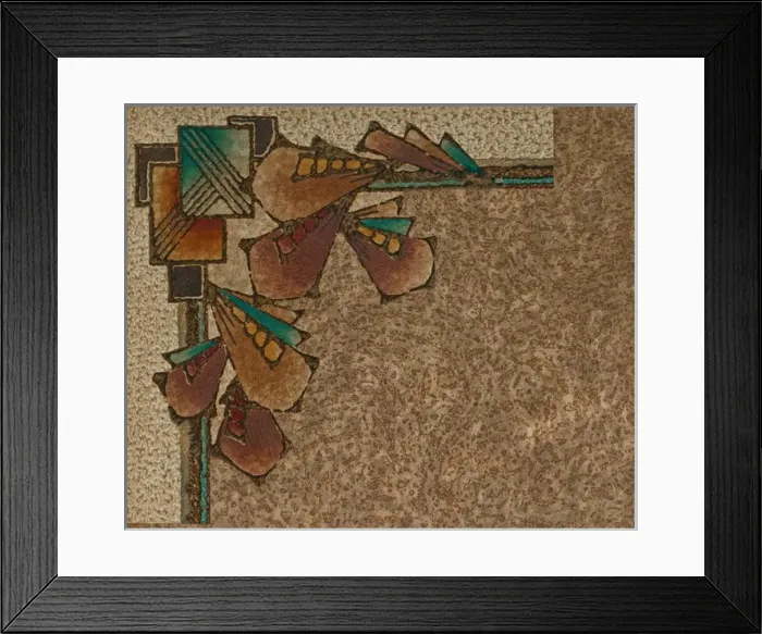 Framed Print : Corner design, SMB wallpaper sample book Framed Print : Corner design, SMB wallpaper sample book