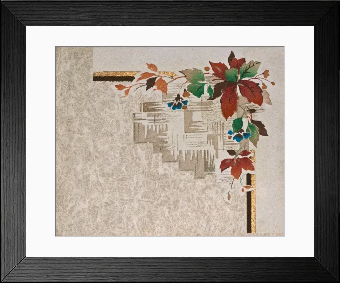 Framed Print : Corner design, SMB wallpaper sample book Framed Print : Corner design, SMB wallpaper sample book