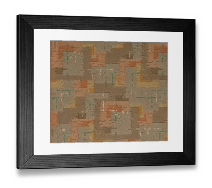 Framed Print : Mottled design in SMB wallpaper sample book Framed Print : Mottled design in SMB wallpaper sample book