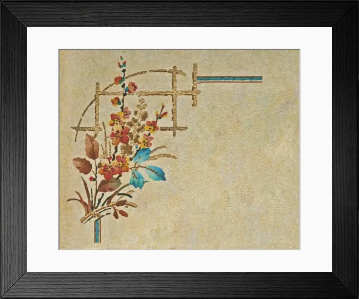 Framed Print : Corner design, SMB wallpaper sample book Framed Print : Corner design, SMB wallpaper sample book