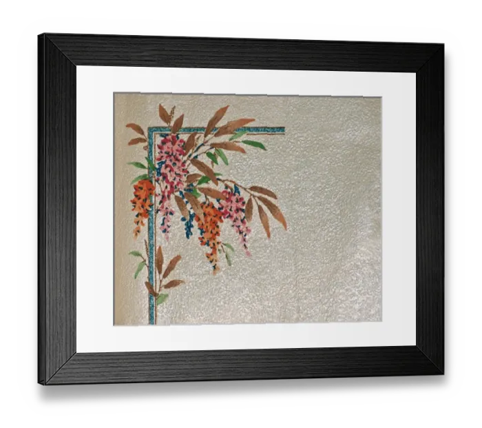 Framed Print : Corner design, SMB wallpaper sample book Framed Print : Corner design, SMB wallpaper sample book