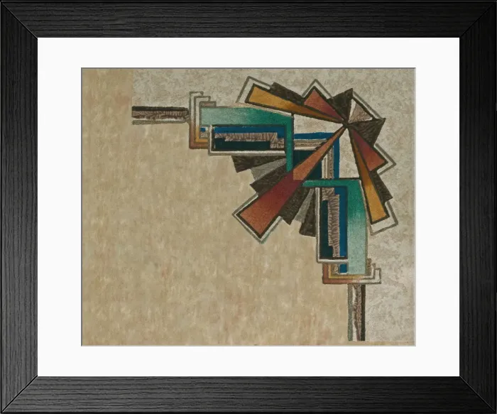 Framed Print : Corner design, SMB wallpaper sample book Framed Print : Corner design, SMB wallpaper sample book