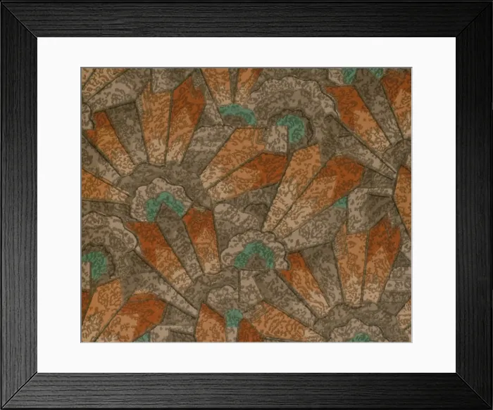Framed Print : Design in SMB wallpaper sample book