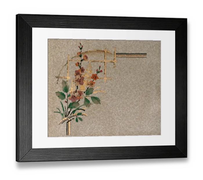 Framed Print : Corner design, SMB wallpaper sample book Framed Print : Corner design, SMB wallpaper sample book
