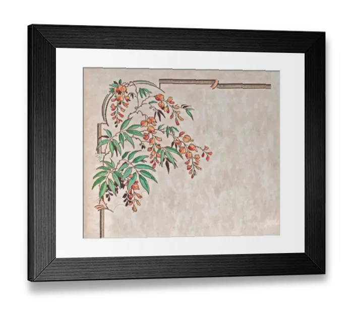 Framed Print : Corner design, SMB wallpaper sample book Framed Print : Corner design, SMB wallpaper sample book
