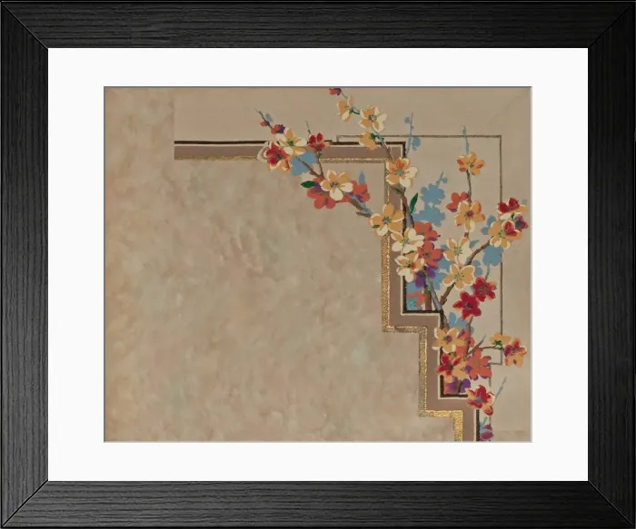 Framed Print : Corner design, SMB wallpaper sample book Framed Print : Corner design, SMB wallpaper sample book