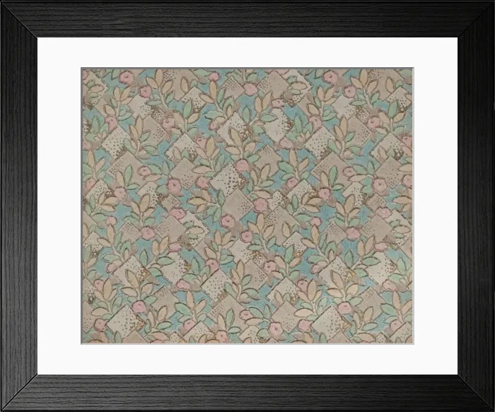 Framed Print : Design in SMB wallpaper sample book Framed Print : Design in SMB wallpaper sample book