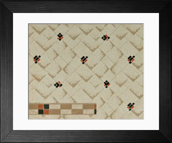 Framed Print : Design in SMB wallpaper sample book Framed Print : Design in SMB wallpaper sample book