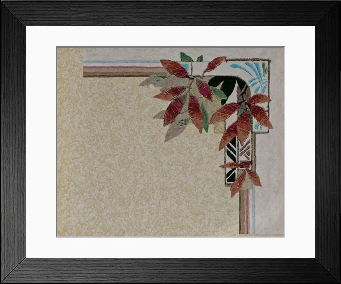 Framed Print : Corner design, SMB wallpaper sample book Framed Print : Corner design, SMB wallpaper sample book
