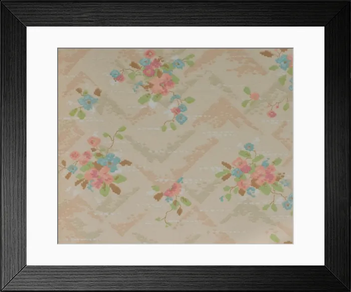Framed Print : Design in SMB wallpaper sample book Framed Print : Design in SMB wallpaper sample book