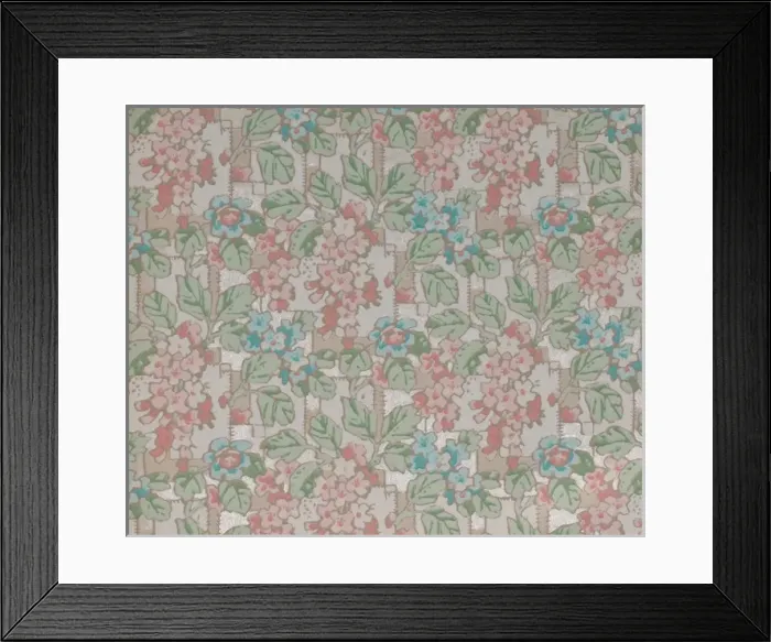 Framed Print : Design in SMB wallpaper sample book Framed Print : Design in SMB wallpaper sample book