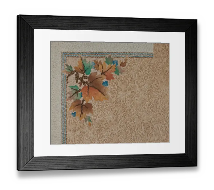 Framed Print : Corner design, SMB wallpaper sample book Framed Print : Corner design, SMB wallpaper sample book