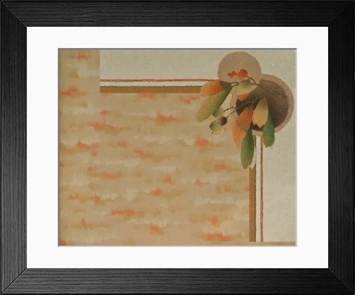 Framed Print : Corner design, SMB wallpaper sample book Framed Print : Corner design, SMB wallpaper sample book