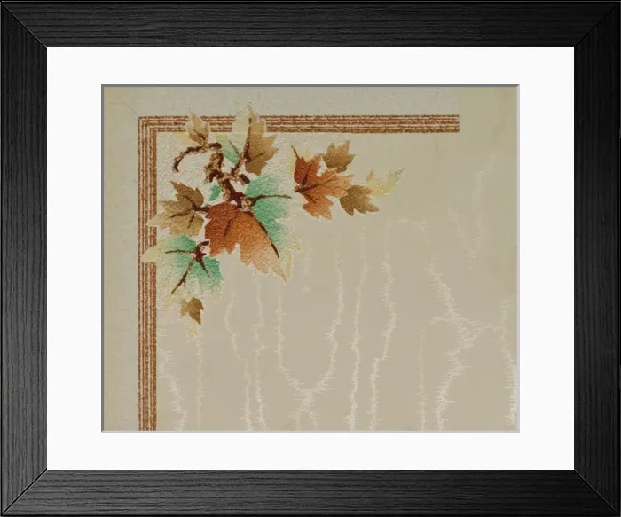 Framed Print : Corner design, SMB wallpaper sample book Framed Print : Corner design, SMB wallpaper sample book