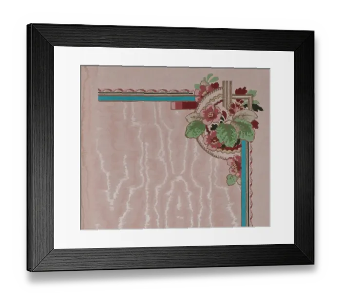 Framed Print : Corner design, SMB wallpaper sample book Framed Print : Corner design, SMB wallpaper sample book