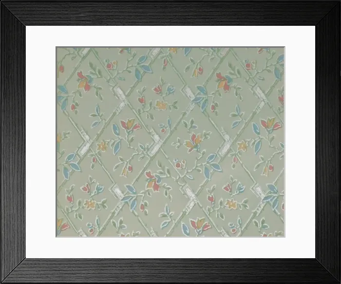 Framed Print : Design in SMB wallpaper sample book Framed Print : Design in SMB wallpaper sample book