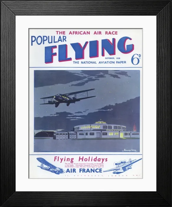 Framed Print : Cover design, Popular Flying Framed Print : Cover design, Popular Flying
