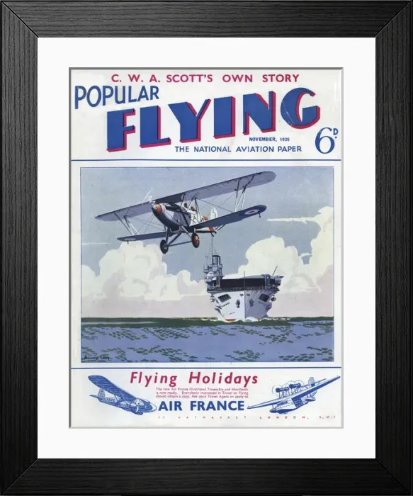 Framed Print : Cover design, Popular Flying Framed Print : Cover design, Popular Flying