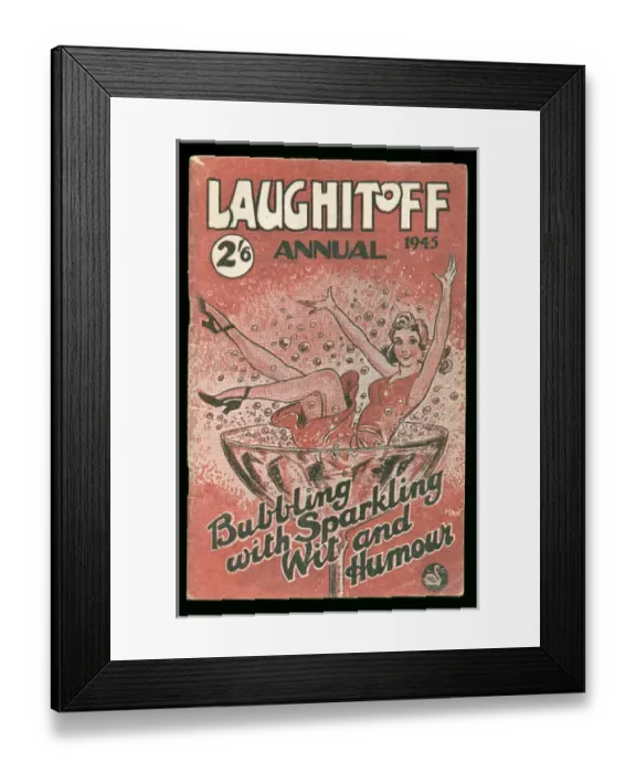 Framed Print : Cover design, Laugh It Off Annual Framed Print : Cover design, Laugh It Off Annual