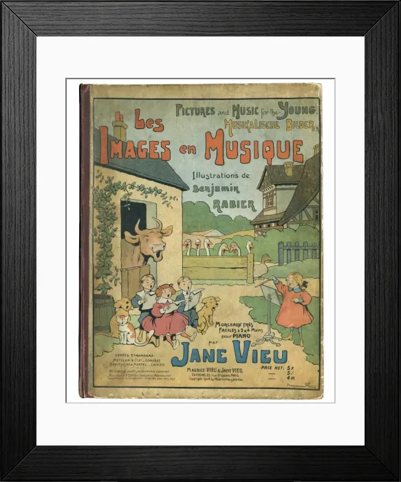 Framed Print : Cover design, Les Images en Musique Framed Print : Cover design, Les Images en Musique