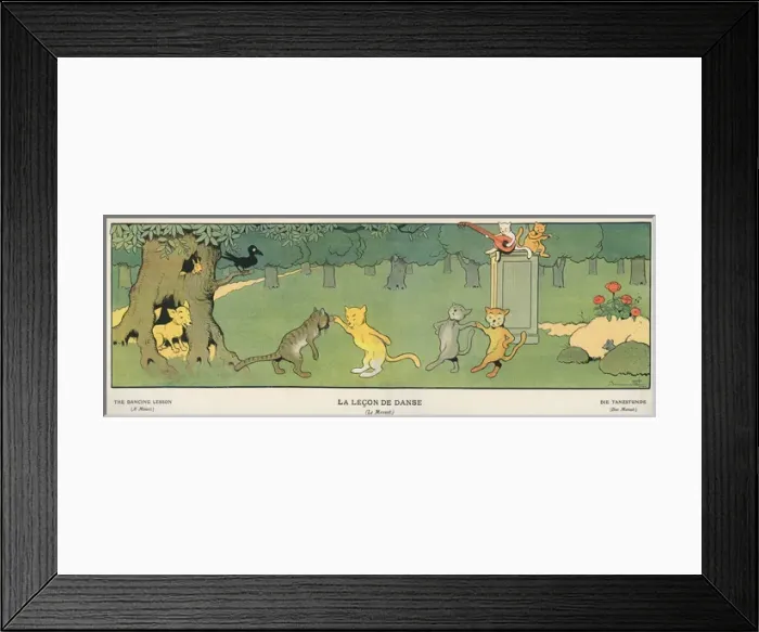 Framed Print : The dancing lesson, Les Images en Musique Framed Print : The dancing lesson, Les Images en Musique