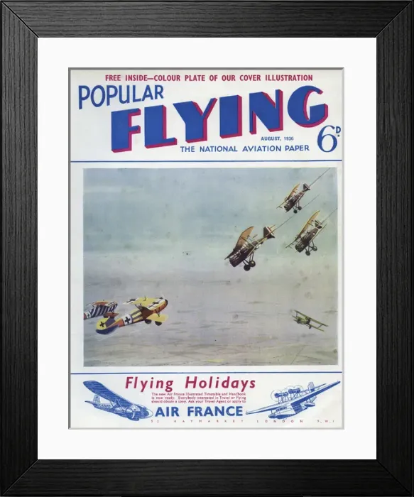 Framed Print : Cover design, Popular Flying Framed Print : Cover design, Popular Flying