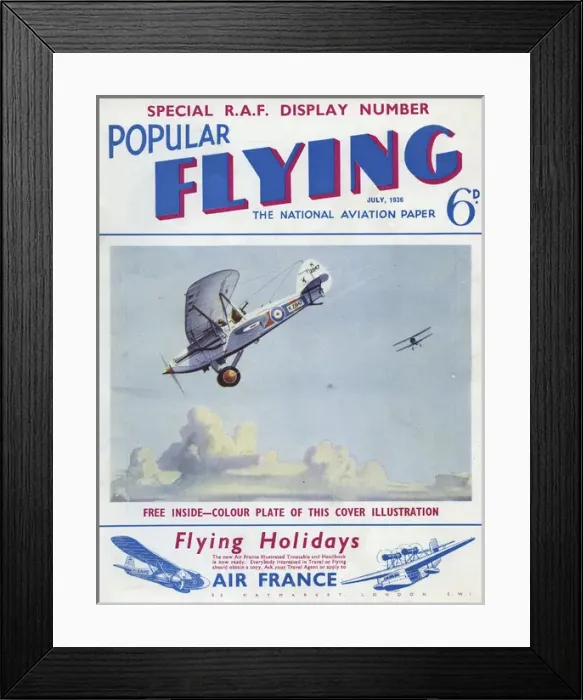 Framed Print : Cover design, Popular Flying Framed Print : Cover design, Popular Flying