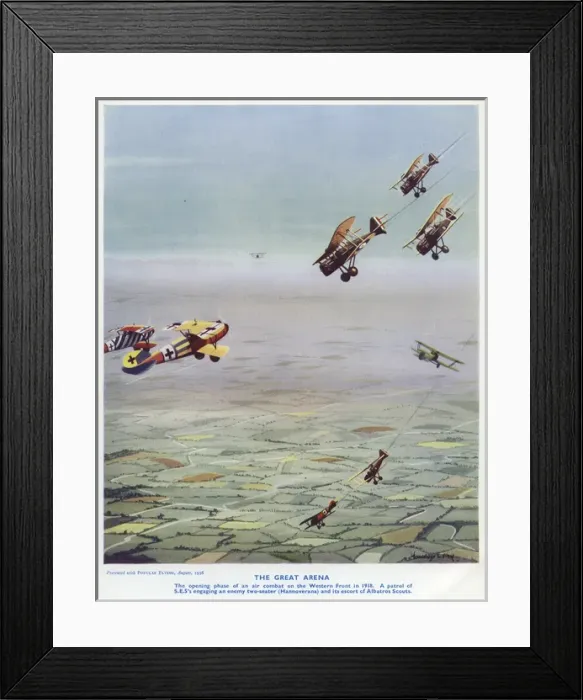 Framed Print : Insert of cover design, Popular Flying Framed Print : Insert of cover design, Popular Flying
