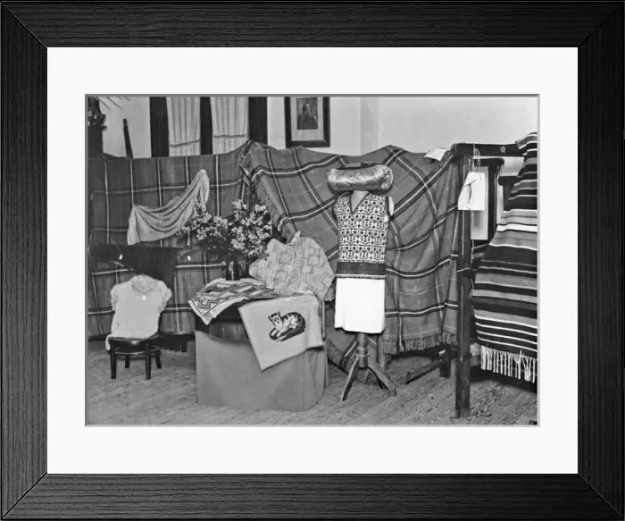 Framed Print : Display of homemade arts and crafts Framed Print : Display of homemade arts and crafts