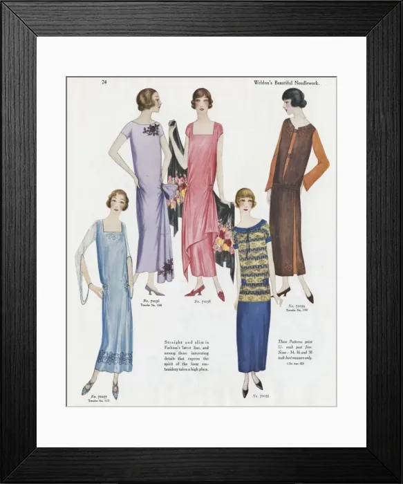 Framed Print : Costume designs, Weldons Beautiful Needlework Framed Print : Costume designs, Weldons Beautiful Needlework