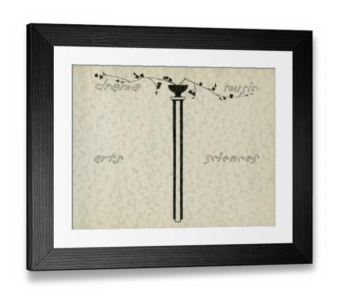 Framed Print : Page design, subjects, School Silhouettes Framed Print : Page design, subjects, School Silhouettes