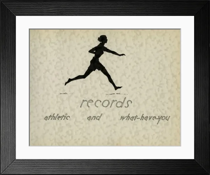 Framed Print : Page design, records, School Silhouettes Framed Print : Page design, records, School Silhouettes