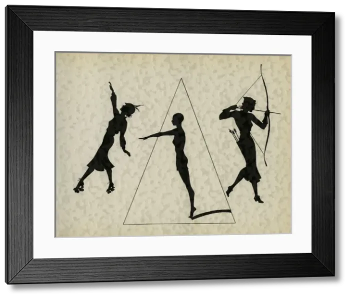 Framed Print : Page design, activities, School Silhouettes Framed Print : Page design, activities, School Silhouettes