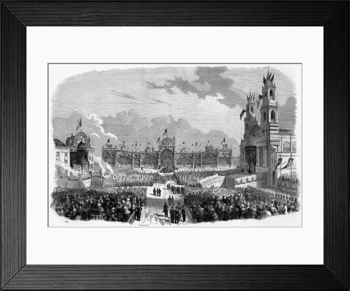 Framed Print : Belgian National Day ceremony, 21st July 1856 Framed Print : Belgian National Day ceremony, 21st July 1856