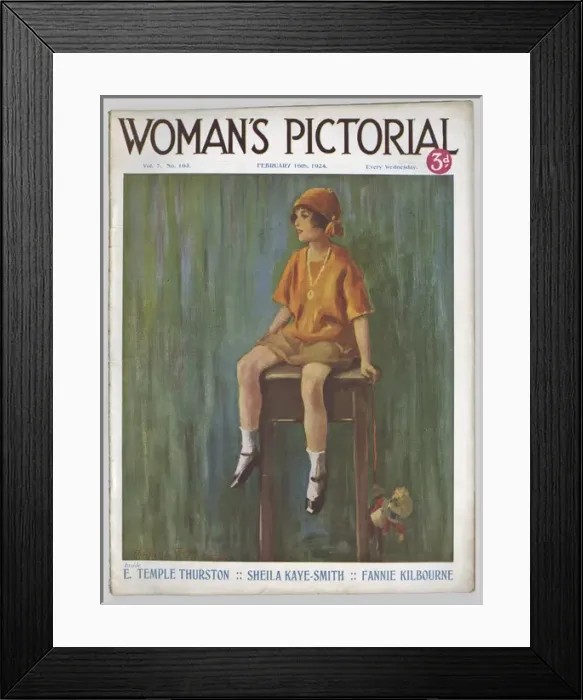 Framed Print : Cover design, Womans Pictorial Framed Print : Cover design, Womans Pictorial
