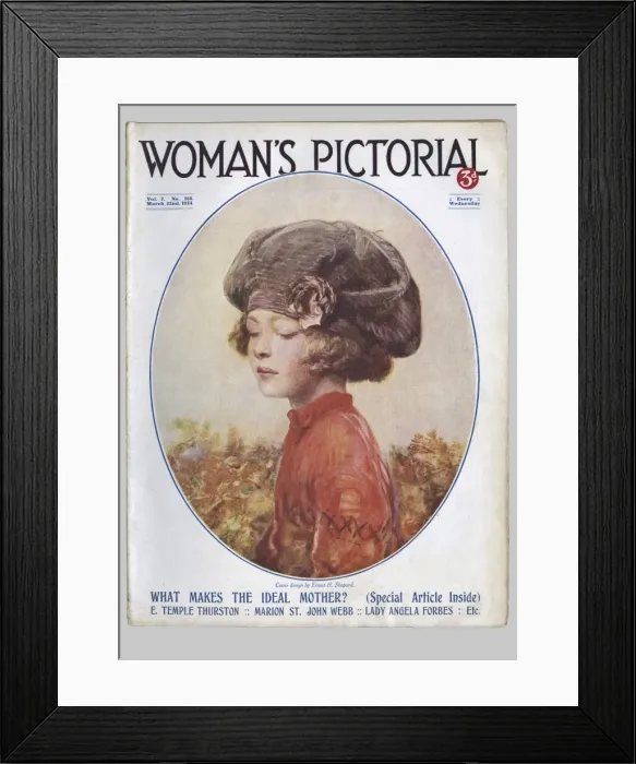 Framed Print : Cover design, Womans Pictorial Framed Print : Cover design, Womans Pictorial